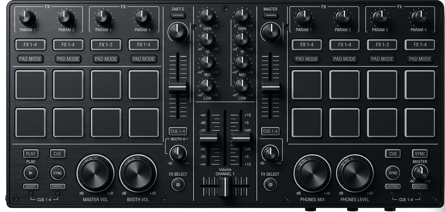 DJ DECK PRO controller ontwerp