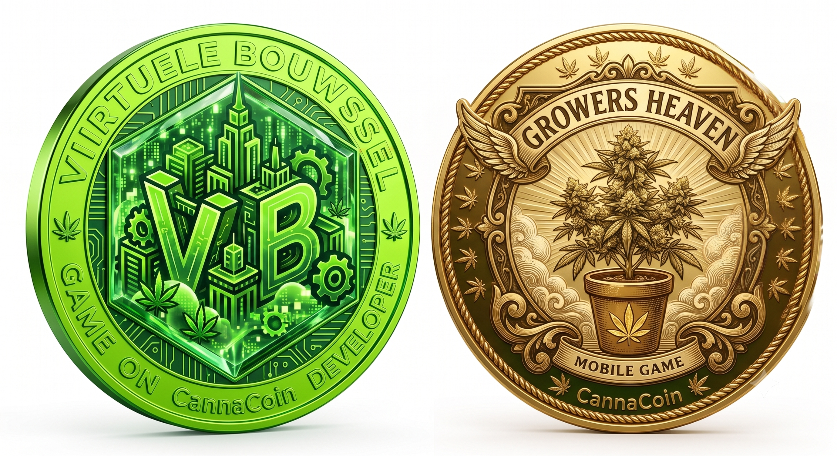 Growers Heaven en CannaCoin mockup